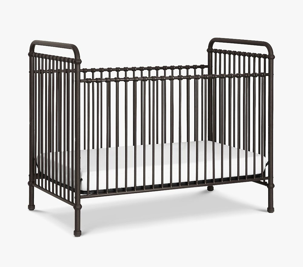 Namesake Abigail 3-in-1 Metal Convertible Crib, Vintage Iron | Pottery Barn Kids