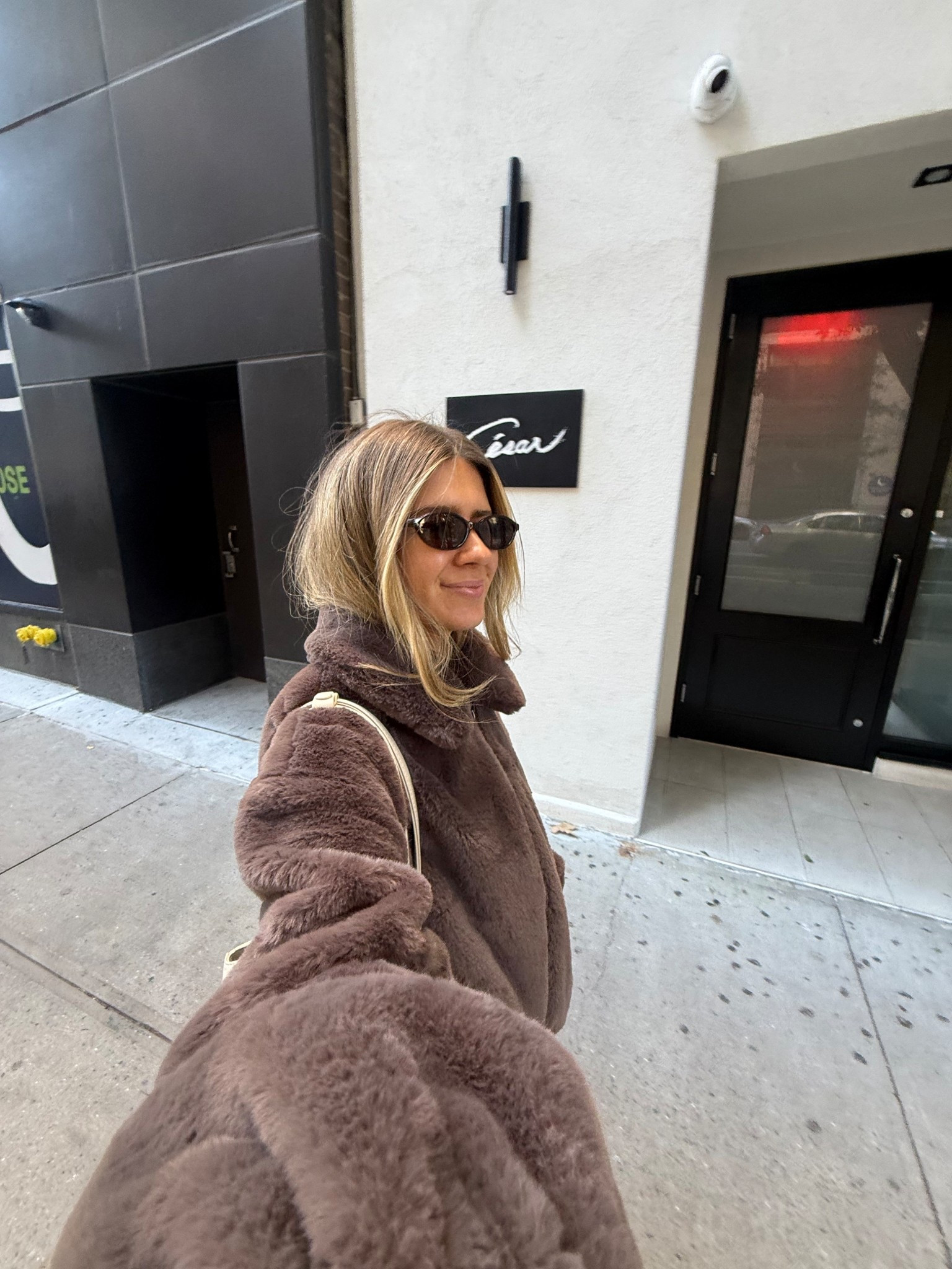 Found this inexpensive fuzzy warm brown zipper jacket I love it sm