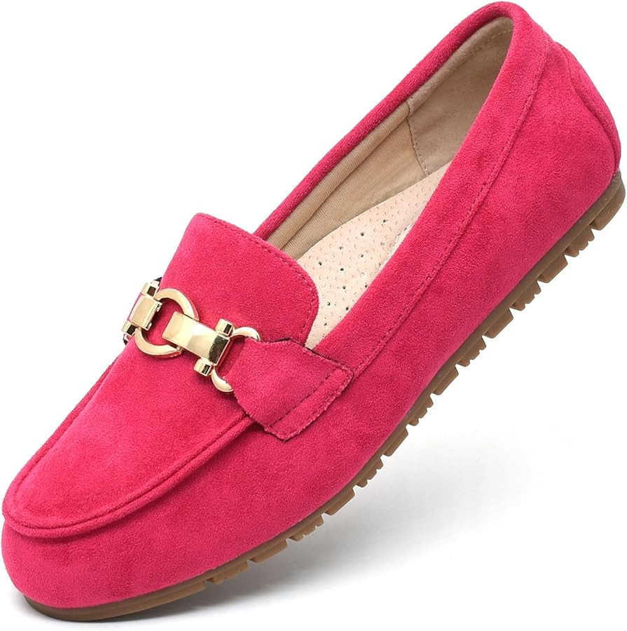 Loafers for Women Business Casual Shoes Comfortable & Lightweight Penny Loafers Slip On Work Flat... | Amazon (US)