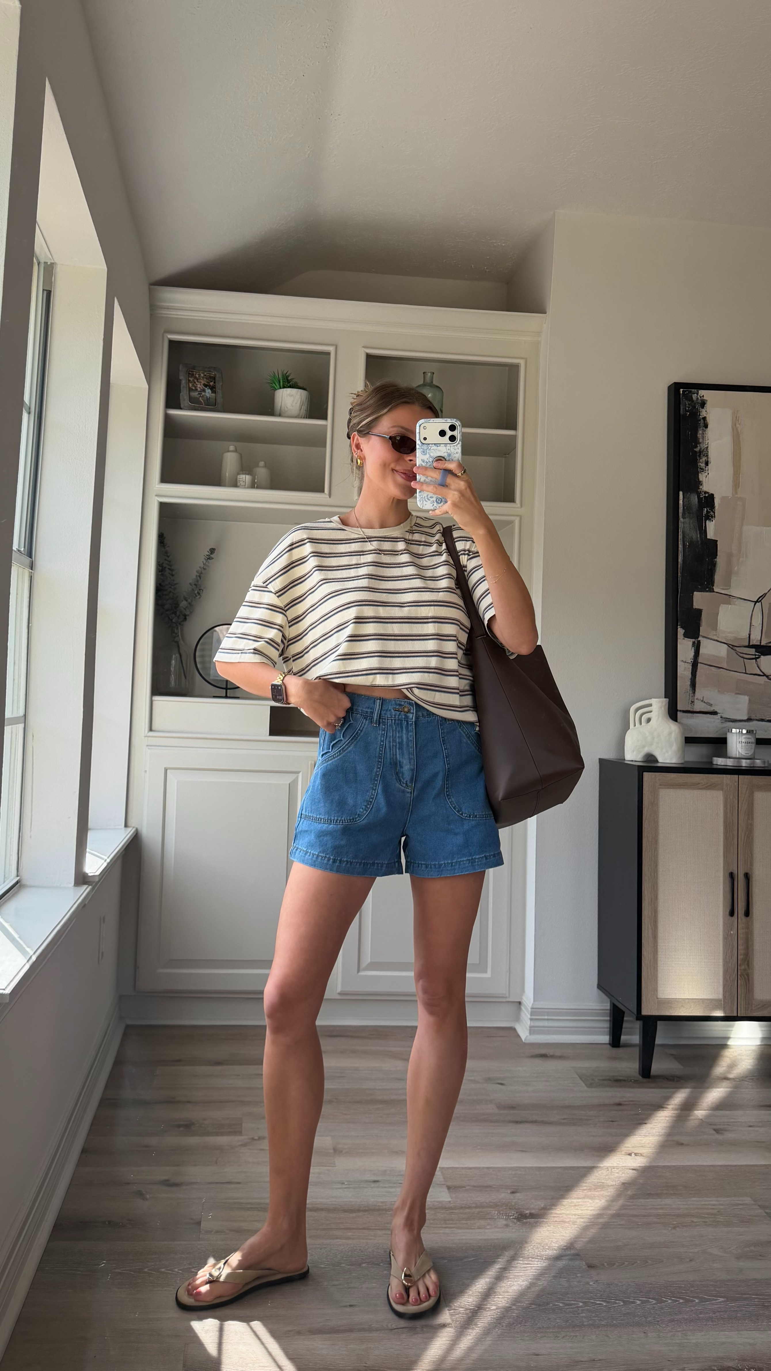 Cute, casual coffee shop outfit | Wearing S in everything  

 #LTKootd #LTKmomlife #LTKTall