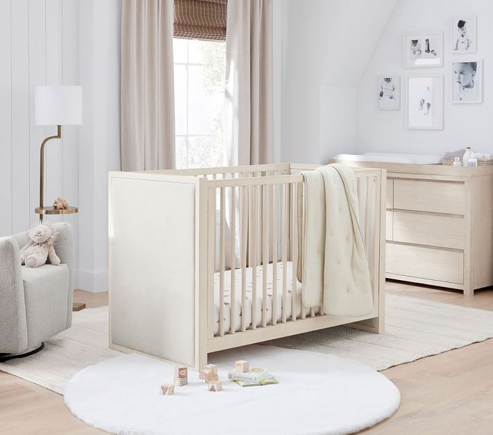 Costa Upholstered Convertible Crib | Pottery Barn Kids
