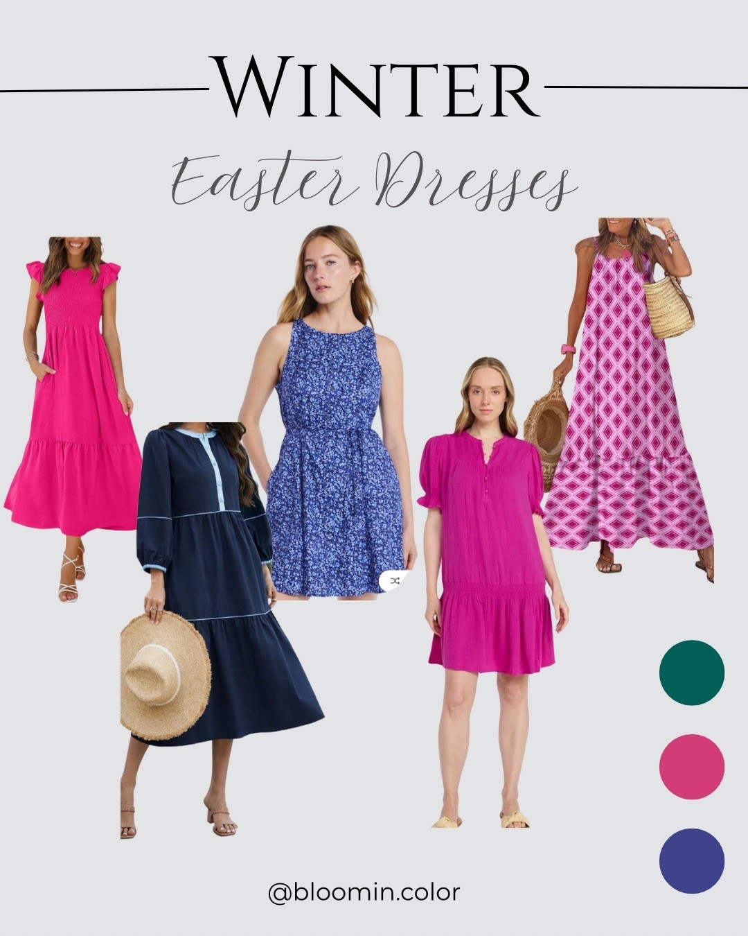 Easter dresses for the Winter palette 


#LTKootd #LTKSeasonal #LTKOver40