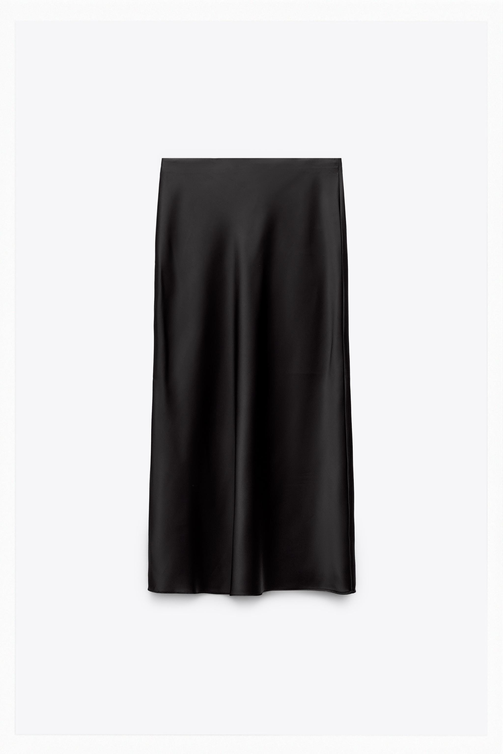 SATIN MIDI SKIRT | Zara US