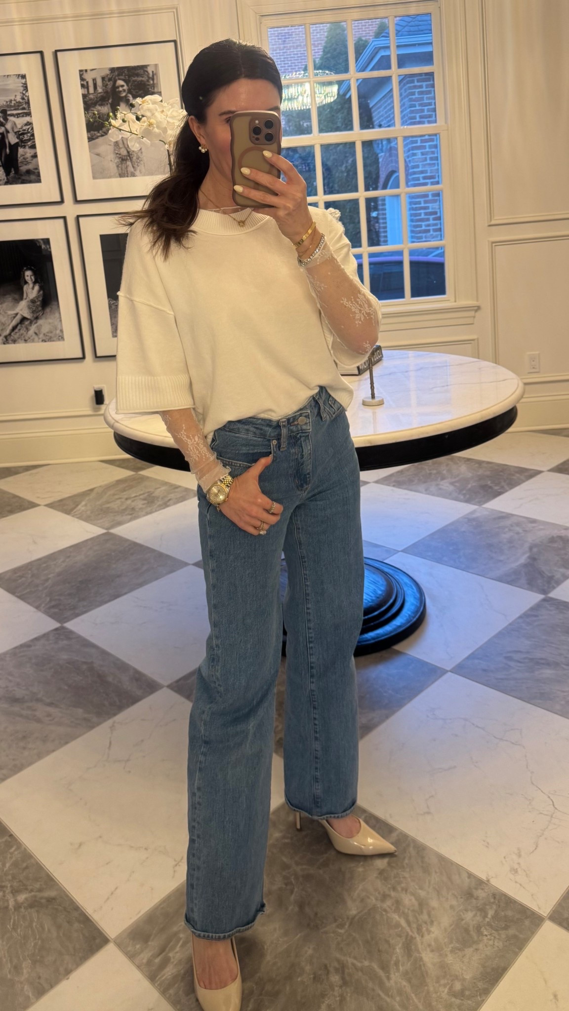 Casual date night / girls night outfit
Lace undershirt
Aritzia denim

#LTKootd #LTKSpringSale #LTKmomlife