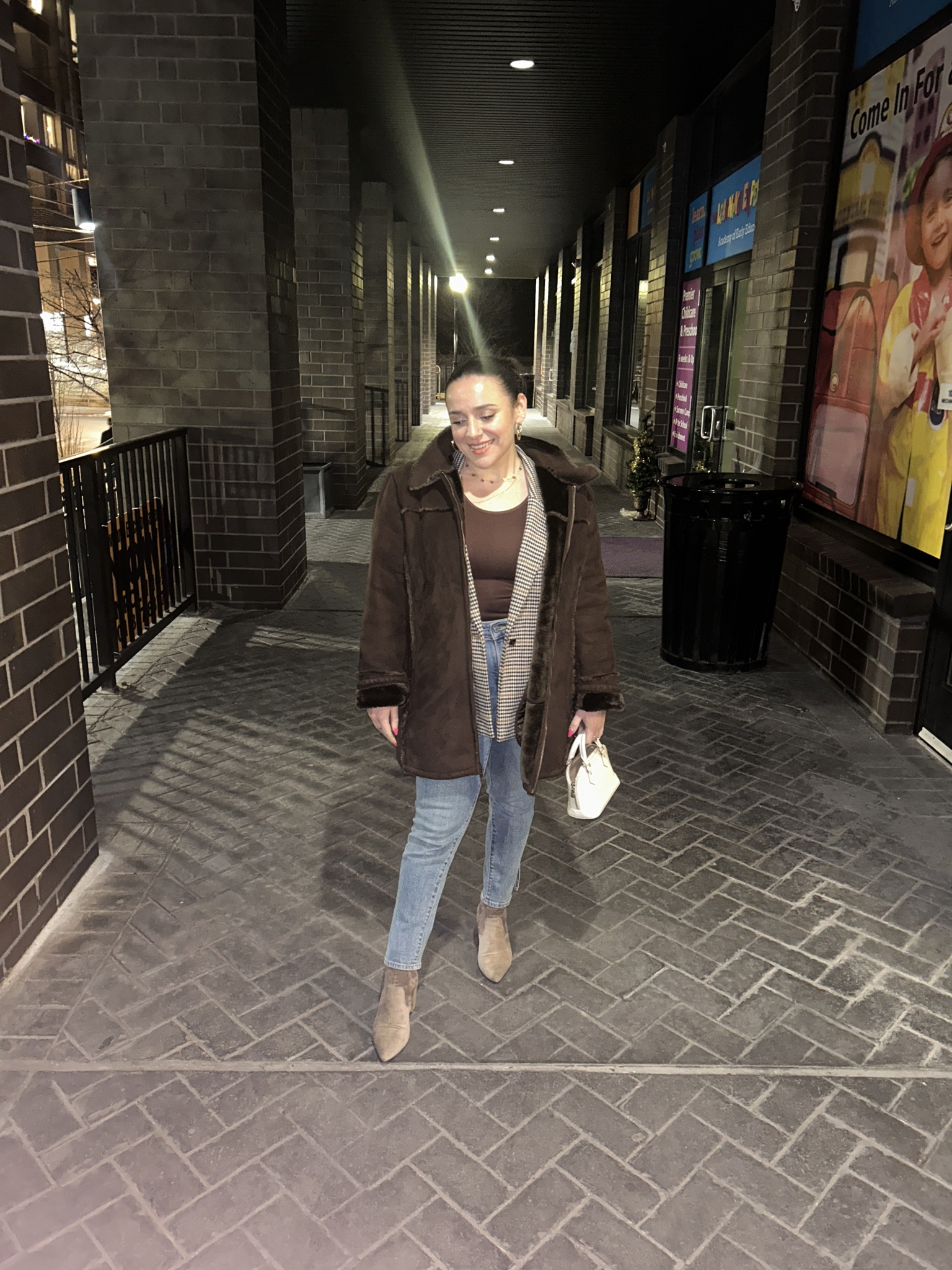 Date Night 🤎 
The suede faux fur coat is one of my favorite thrifted pieces of the season - linking some similar ones 

#LTKfindsunder100 #LTKfindsunder50 #LTKSeasonal