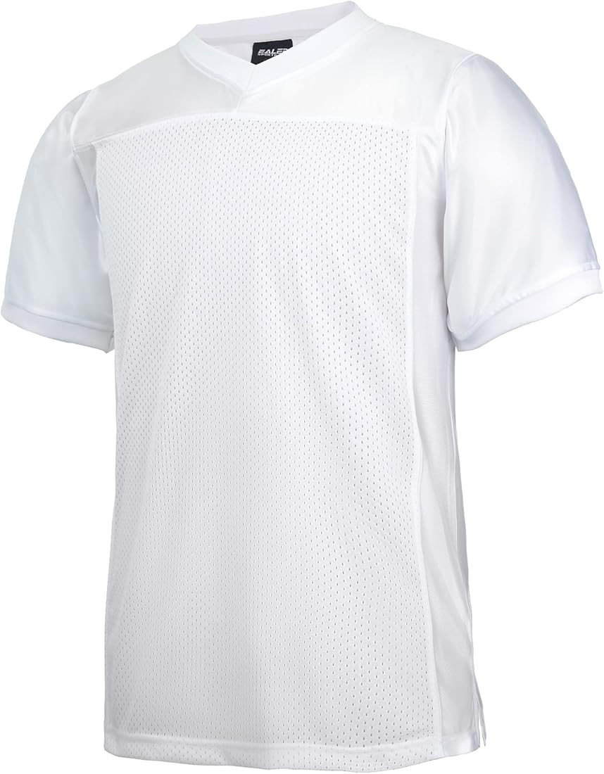 EALER Blank Football Jersey Mesh Athletic Football Shirt Practice Sports Uniform | Amazon (US)