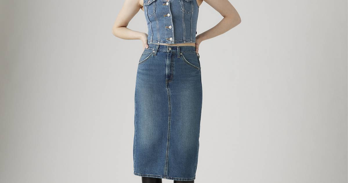 High Rise Back Slit Skirt | Levi's US