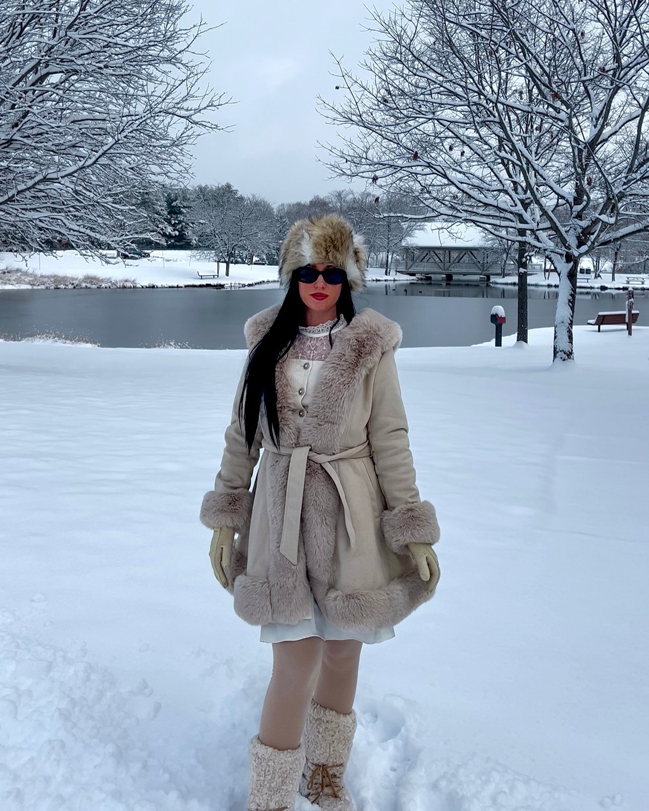 Winter outfit, winter wonderland, pinterest aesthetic, winter outfit inspo, pinterest girl, faux fur coat, cozy season, snow, snow outfit, coat outfit, princess coat, fur hat 

#LTKSeasonal #LTKHoliday #LTKFindsUnder100