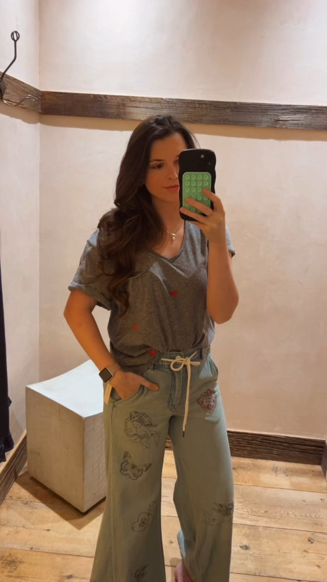 // Valentine’s Day outfit inspiration // Valentine’s Day tee // cute heart tee // valentines tee // drawstring denim // graphic denim // 

#LTKValentine #LTKgrwm #LTKootd