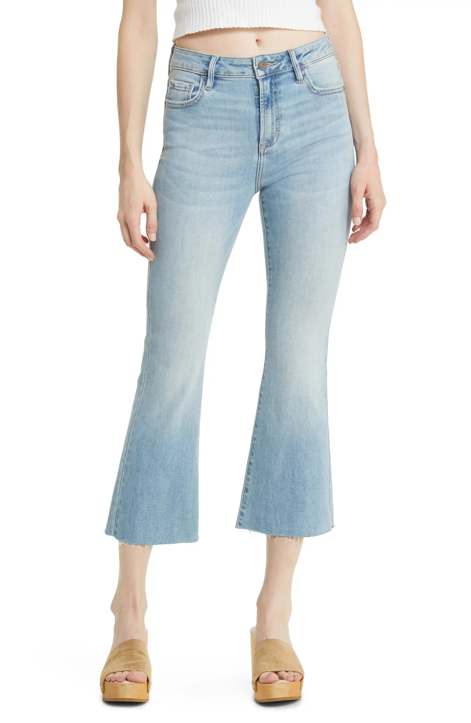 High Waist Crop Flare Jeans | Nordstrom
