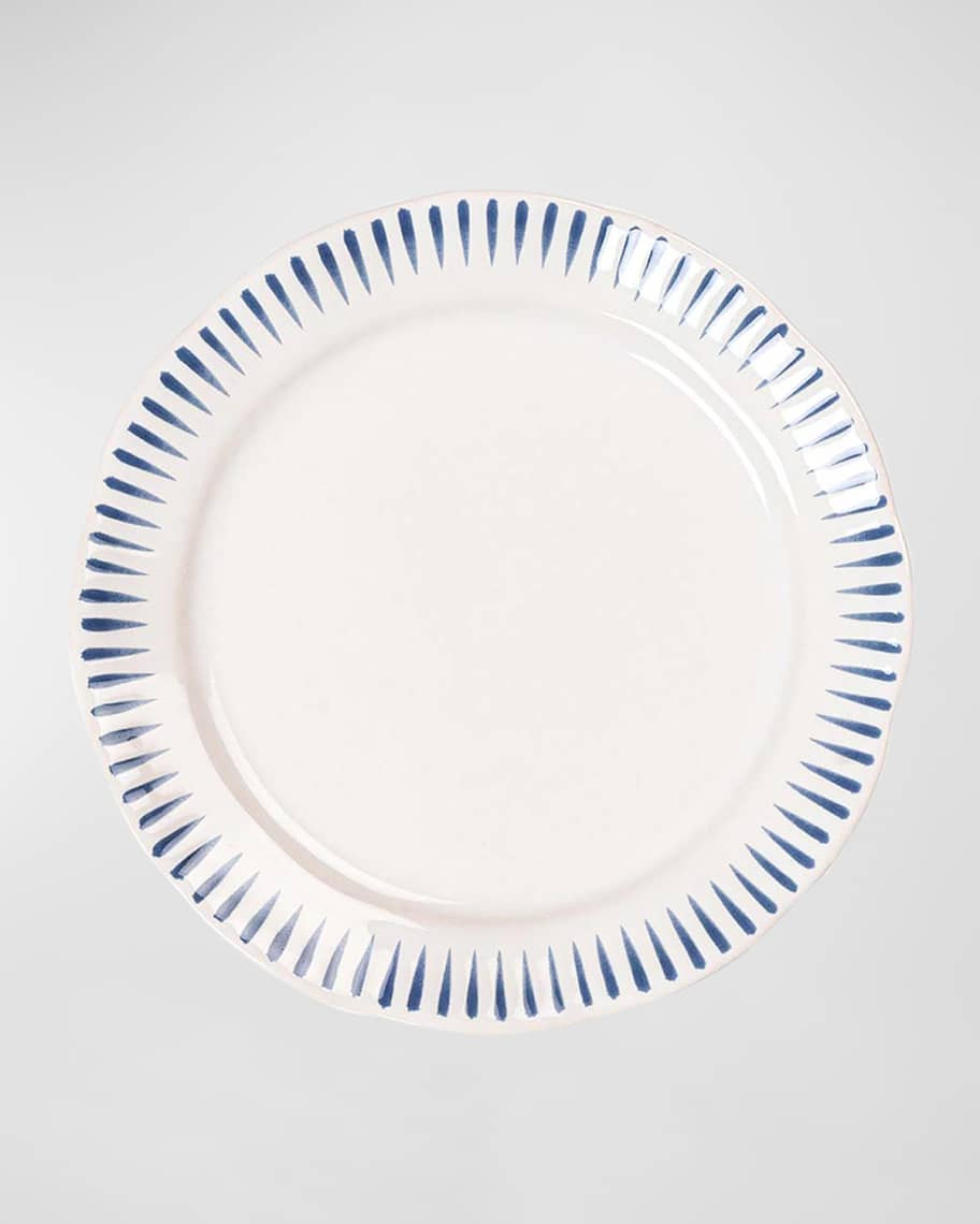 Sitio Stripe Delft Blue Dinner Plate | Neiman Marcus