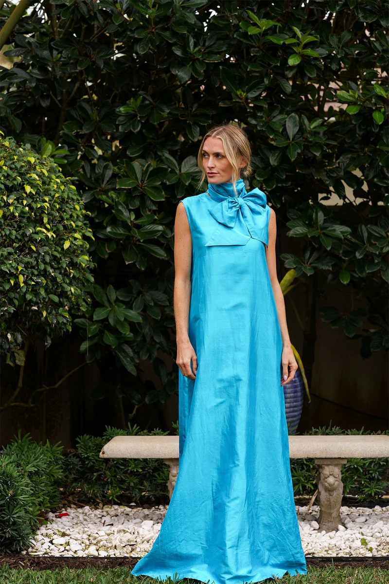Tibi Gown | Peacock Silk Taffeta | SUE SARTOR