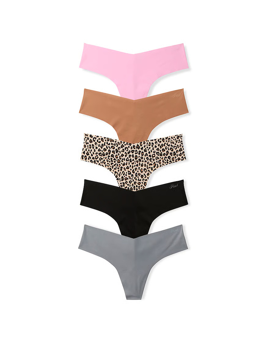 5-Pack No-Show Thong Panties | Victoria's Secret (US / CA )
