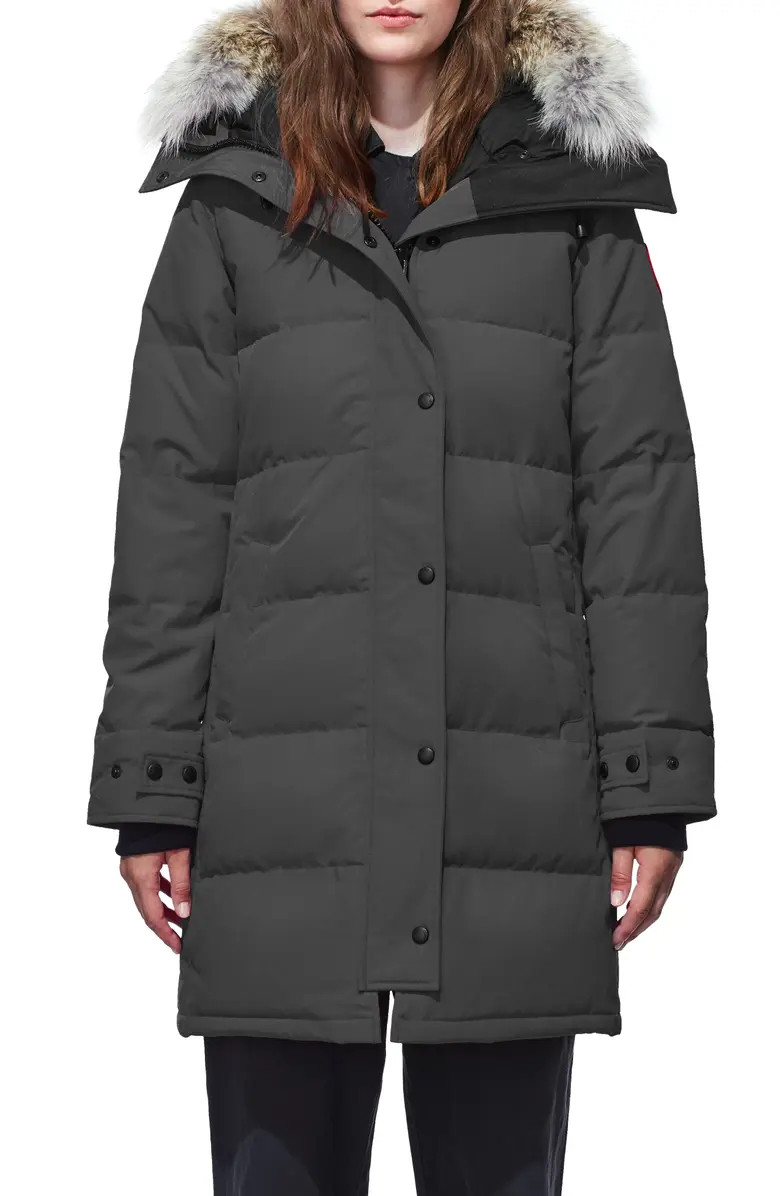 Shelburne Fusion Fit Genuine Coyote Fur Trim Down Parka | Nordstrom