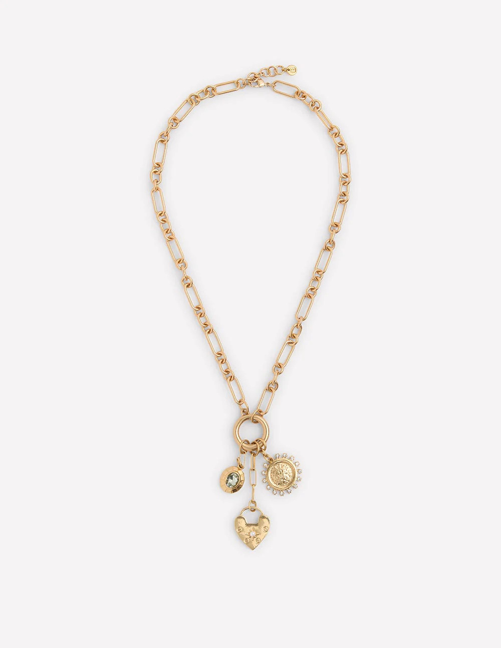 Chain Charm Necklace-Gold Colour | Boden (US)