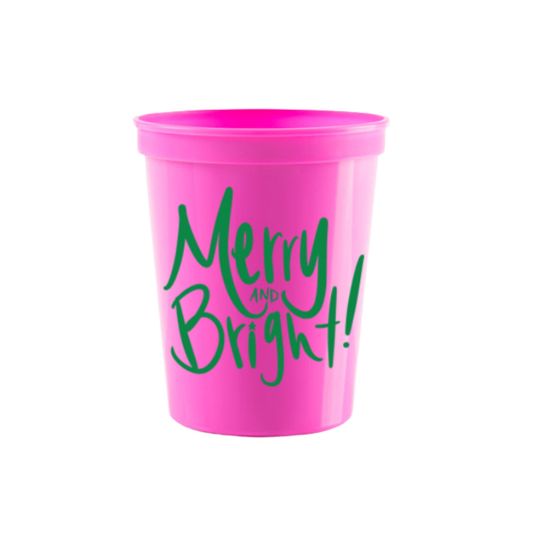 Pink Merry & Bright Cups — Fête Papier | Fete Papier