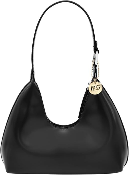 PS PETITE SIMONE Small Black Shoulder Bag Purse for Women Freya Trendy White Purse Hobo Bag Handb... | Amazon (US)