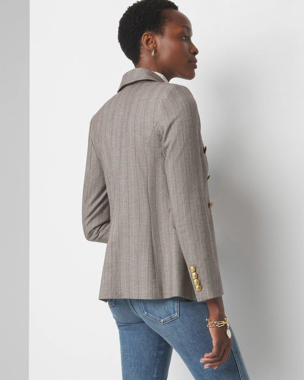 WHBM® Herringbone Studio Blazer | White House Black Market