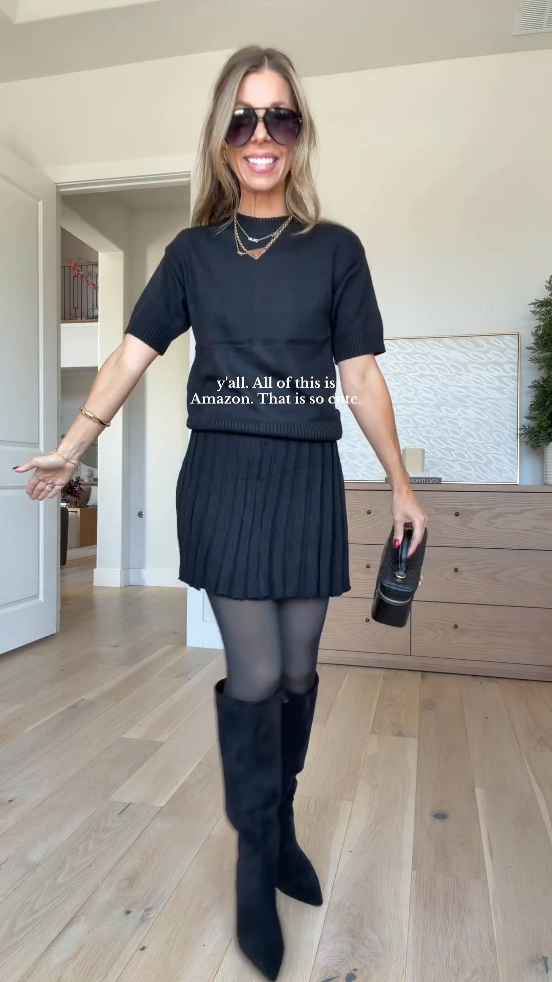 Cutest short sleeve Amazon sweater and skirt set!! 




#LTKSaleAlert #LTKgrwm #LTKHoliday