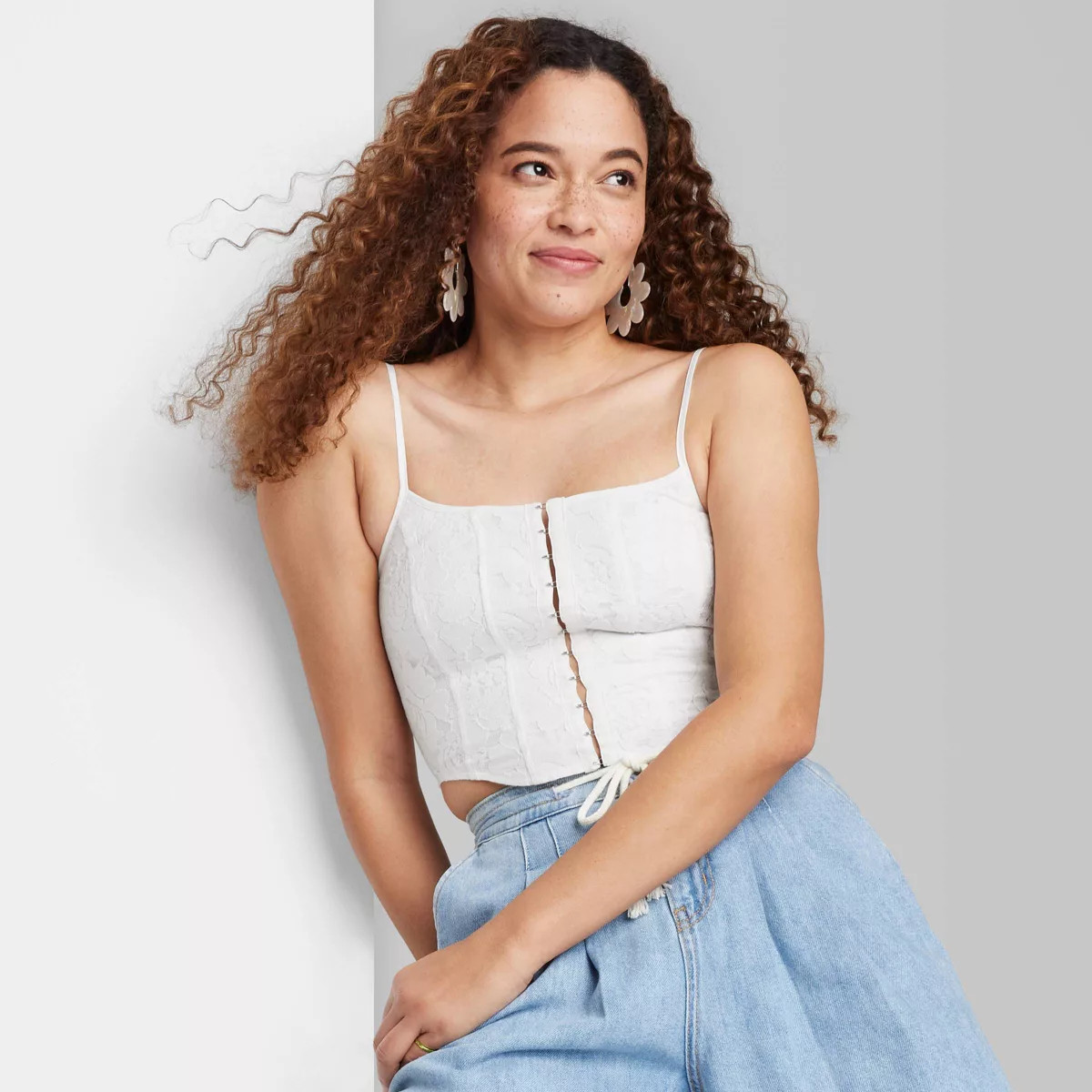 Women's Lace Corset Tank Top - Wild Fable™ | Target