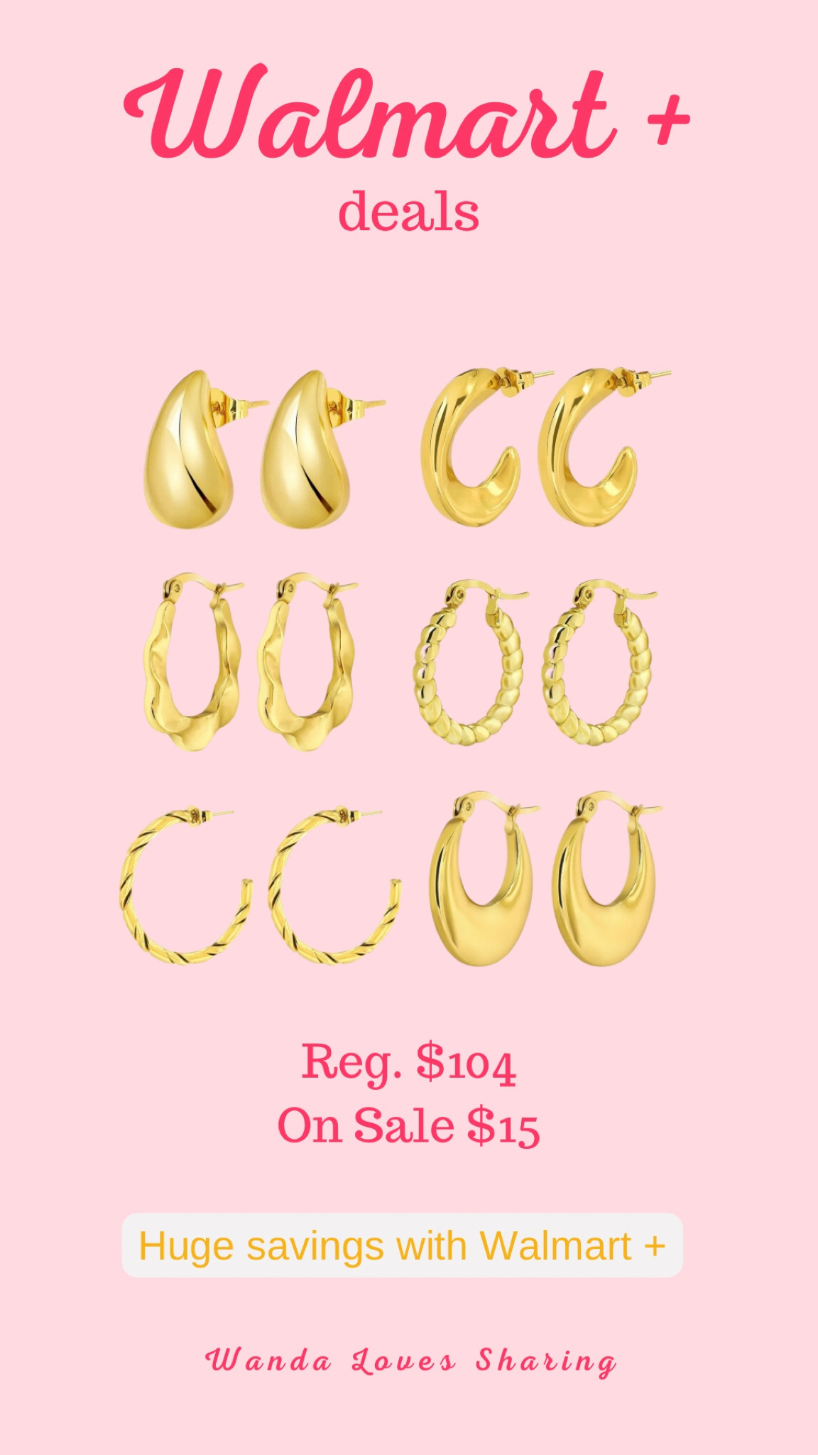 OMG check out these savings with Walmart Plus! I’m loving this earring set  💛

#LTKStyleTip #LTKSaleAlert #LTKxWalmart