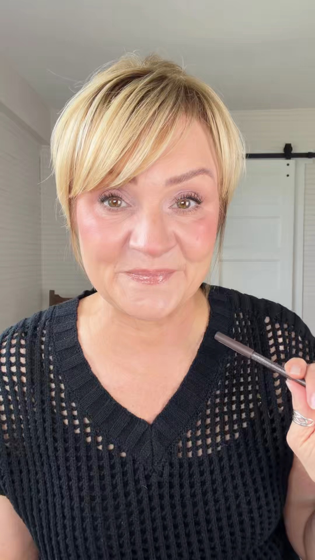 Eyeliner on hooded mature eyes.  
This shade is But First Espresso

#LTKBeauty #LTKOver40