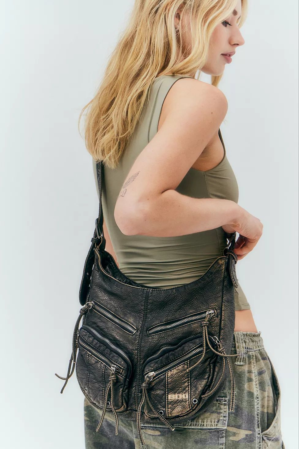 BDG Faux Leather Utility Slouch Bag | Urban Outfitters (EU)