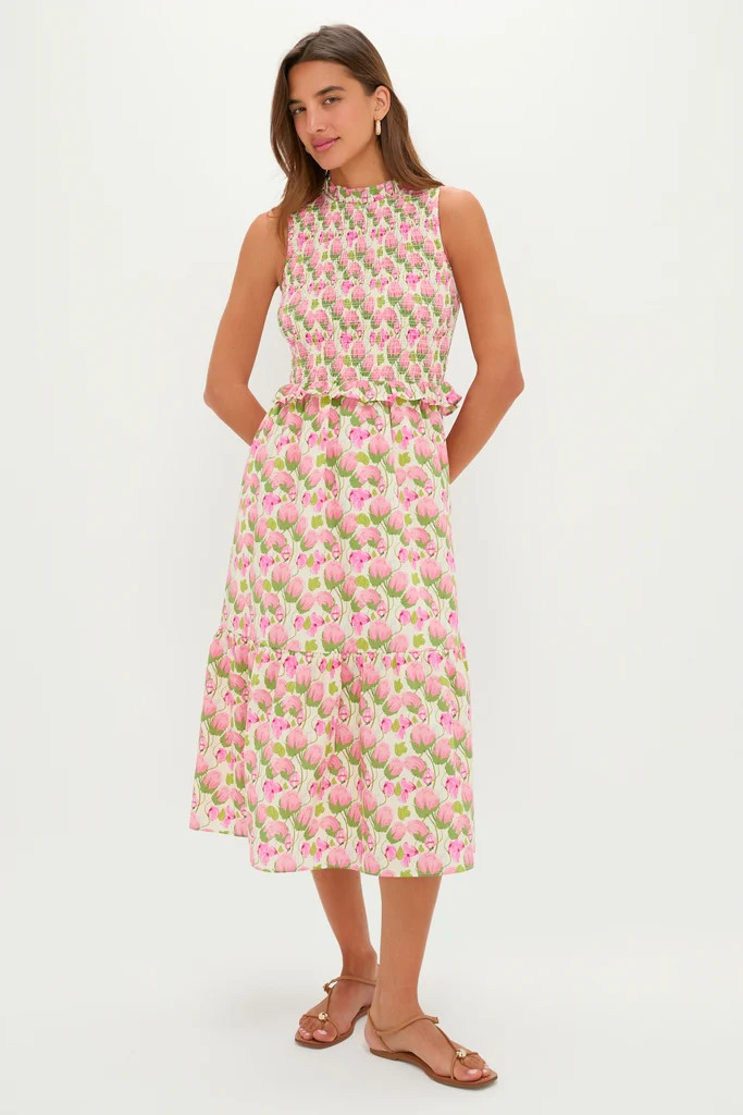 Sweet Pea Floral Smocked Seaton Midi Dress | Tuckernuck (US)