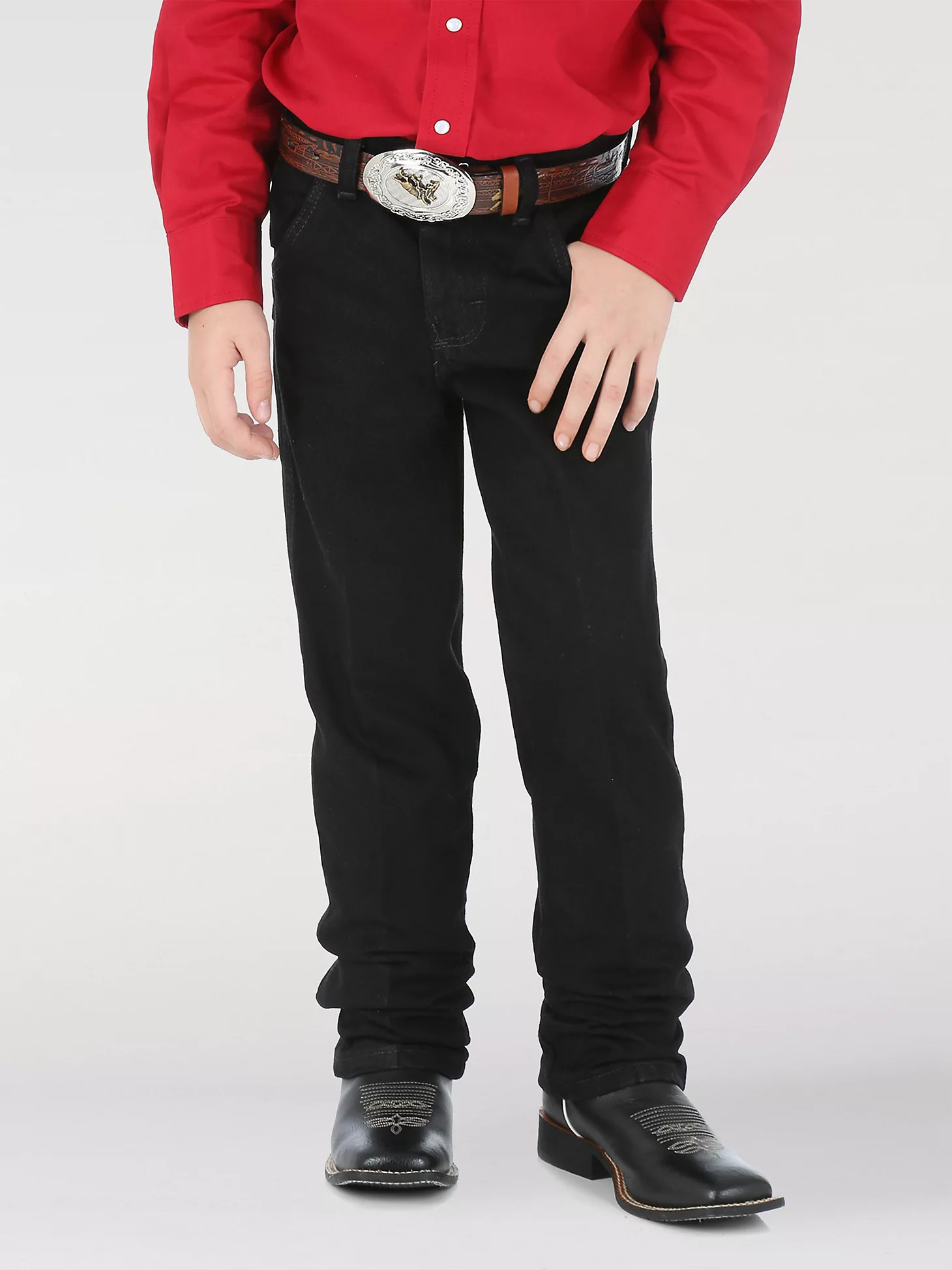 Boy's Wrangler® Cowboy Cut® Original Fit Jean (8-20) in Overdyed Black | Wrangler