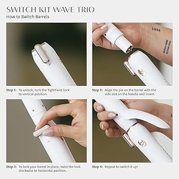 T3 Switch Kit Professional Ionic Interchangeable Curling Iron with 3 Ceramic Clip & Wand Long Bar... | Amazon (US)