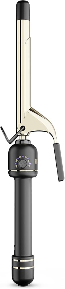 HOT Tools 24K Gold Professional 3/4" Extended Barrel Curling Iron with Clamp for Defined Curls - ... | Amazon (US)