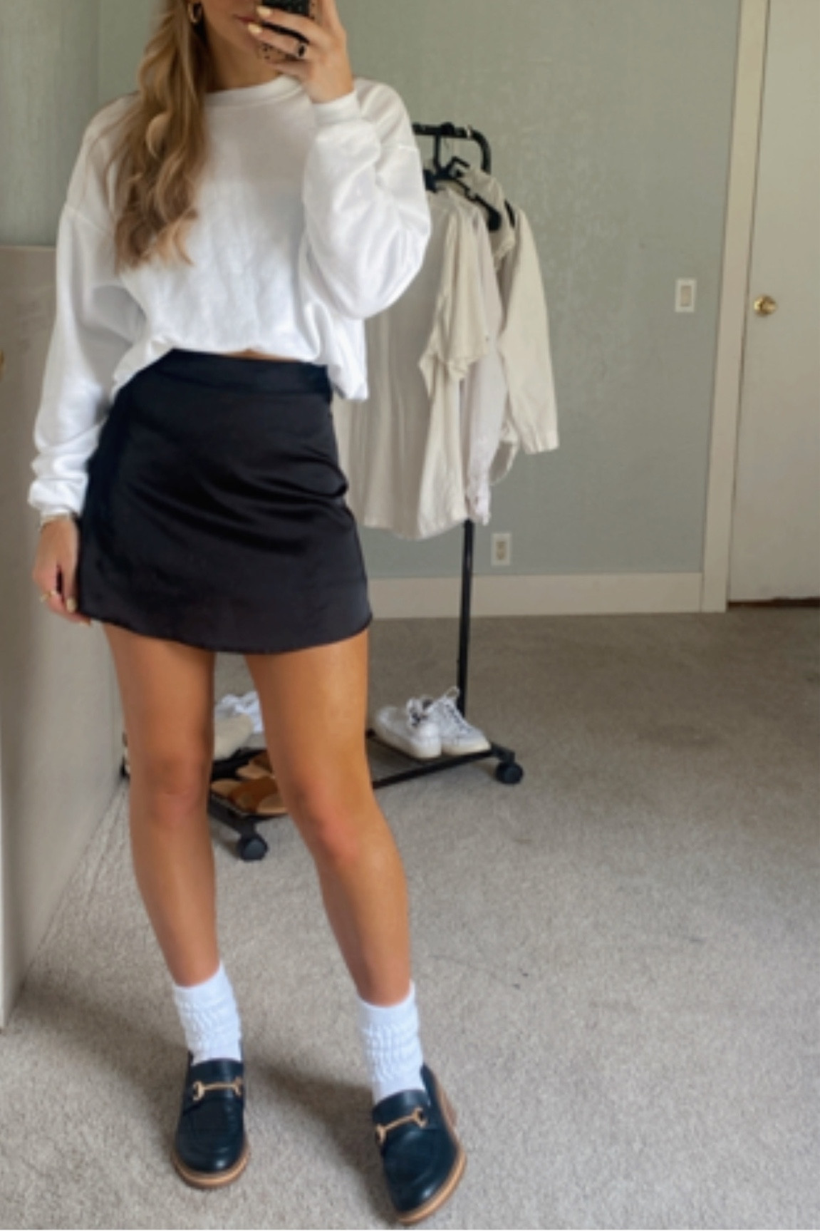 Fall outfit skirt loafers fall shoes fall fashion sweater boots amazonfinds walmart finds 

#LTKSeasonal #LTKstyletip #LTKshoecrush