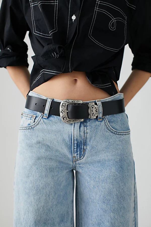 Jesse Leather Western Belt | Urban Outfitters (US and RoW)