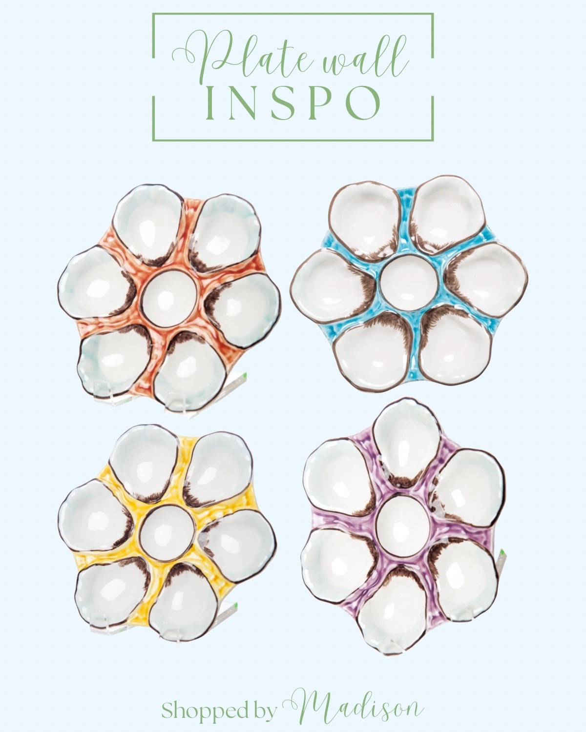 Plate wall inspo, oyster plates, grand millennial decor, kitchen decor 

#LTKHome #LTKFindsUnder100 #LTKSeasonal