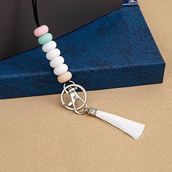 Teacher Lanyard for ID Badges Holder, Cute Silicone Beaded Lanyard for Keys, Breakaway Lanyard fo... | Amazon (US)