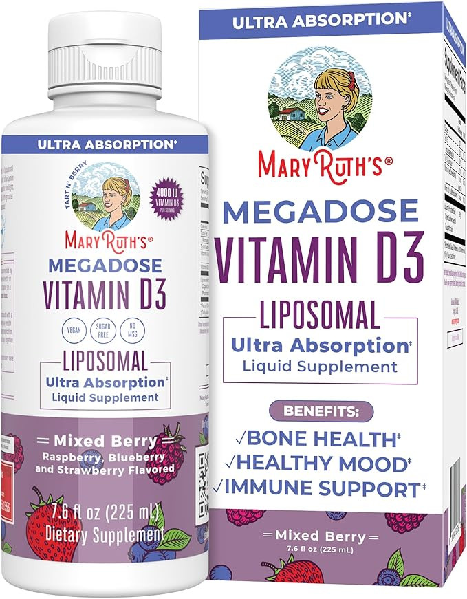 MaryRuth Organics Vitamin D | 45 Day Supply | Sugar Free | Liquid Vitamin D Liposomal Immune Supp... | Amazon (US)