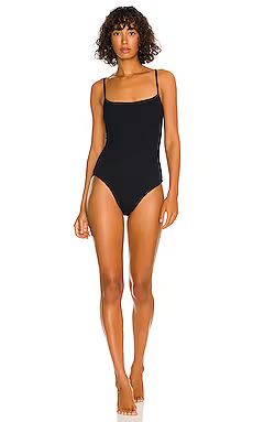 Hunza G Pamela One Piece in Black from Revolve.com | Revolve Clothing (Global)