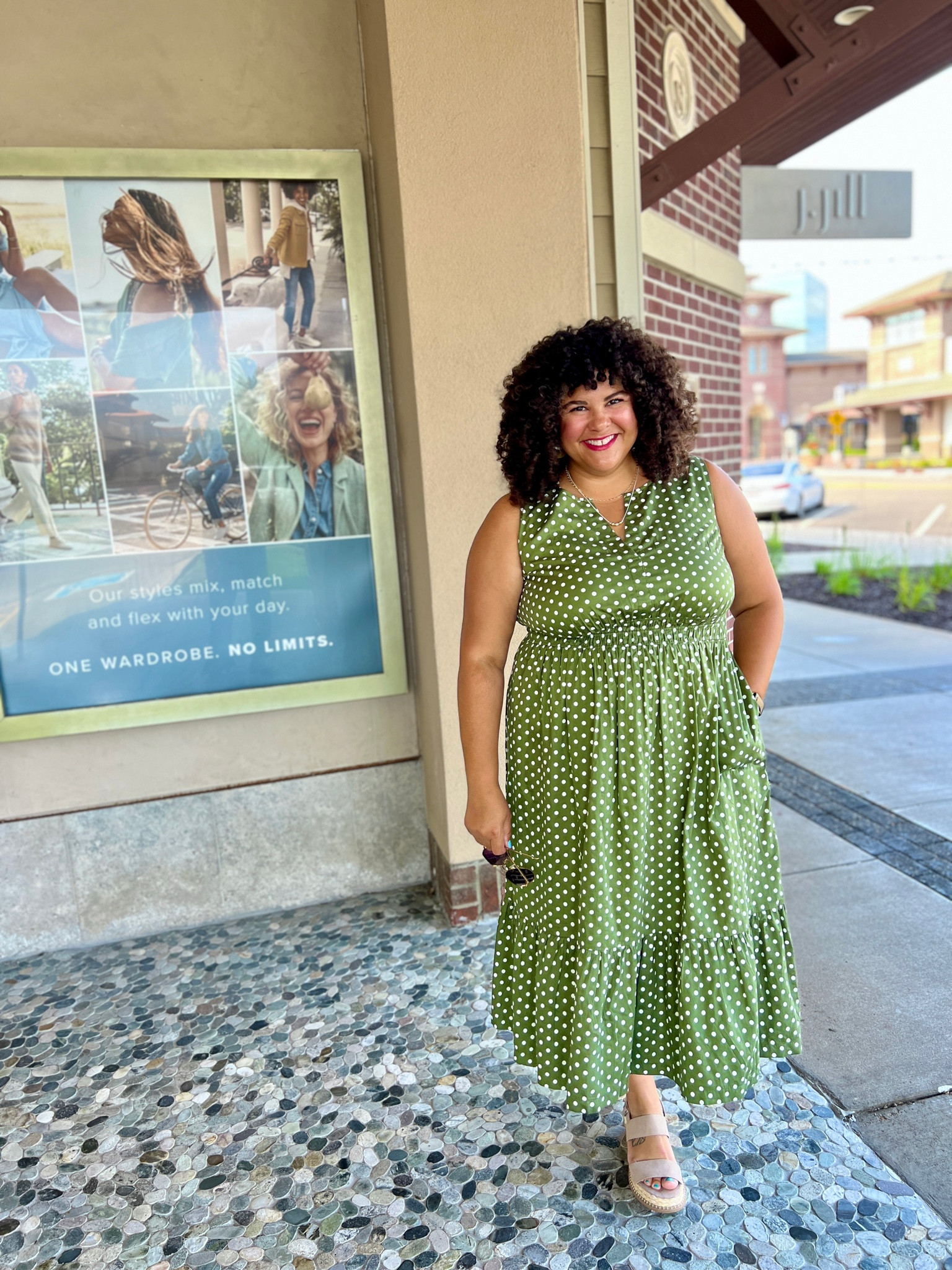 #sponsored Polka dots make me happy. 

Sleeveless dot dress available in sizes XS-4X.

#LTKOver40 #LTKMidsize #LTKPlusSize