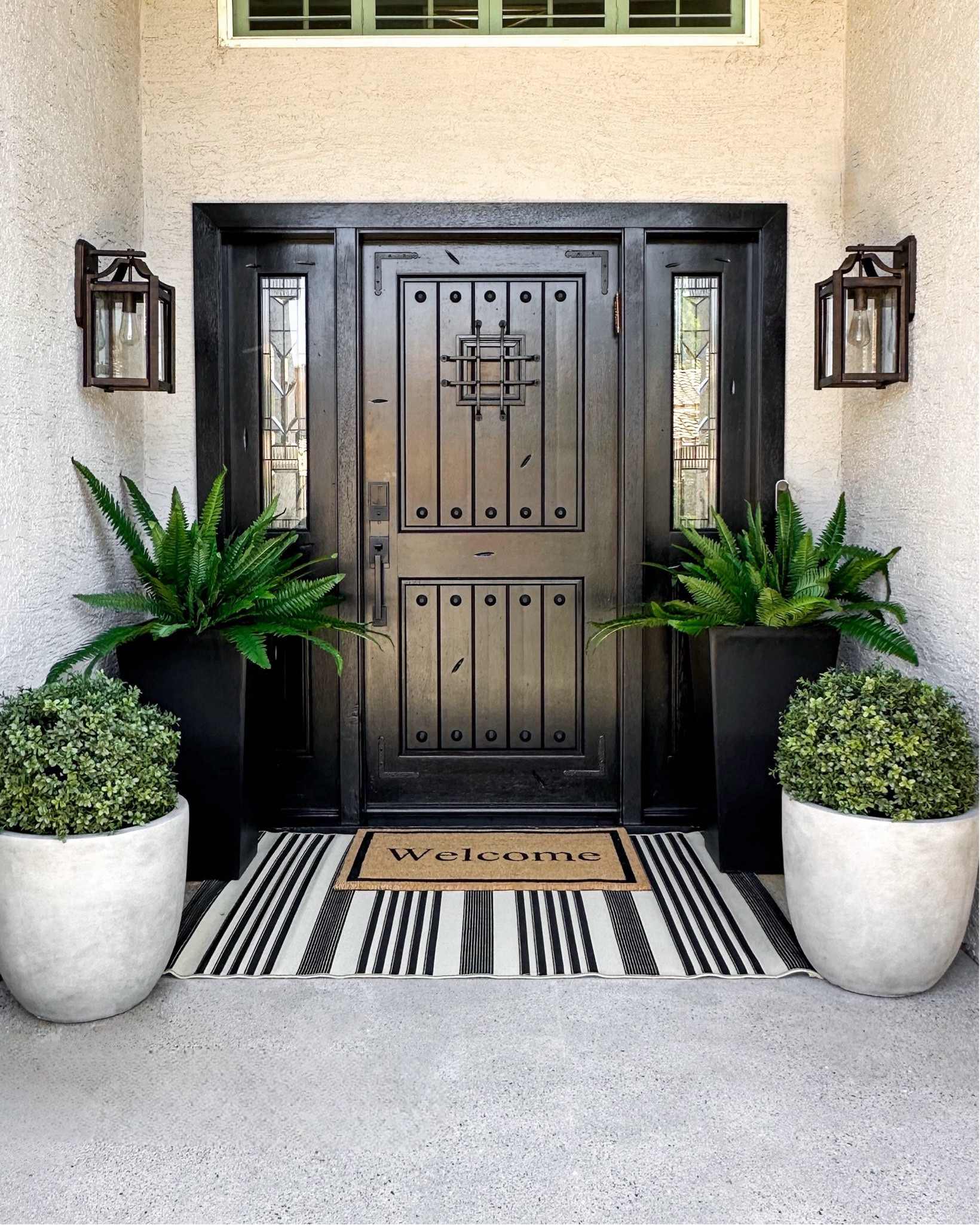 Amazon prime deals 
Potters and faux fern plants included!
Front porch redo…all Amazon
Hello all faux plants🙌🏻 so over buying new plants for this space! I absolutely love it!! I have these topiaries at my Flag house as well…the best size and they stay beautiful!
Front door refresh, front patio porch decor 
Outdoor planters and faux plants, welcome mat and outdoor rug modern stripe

#LTKSaleAlert #LTKHome #LTKStyleTip