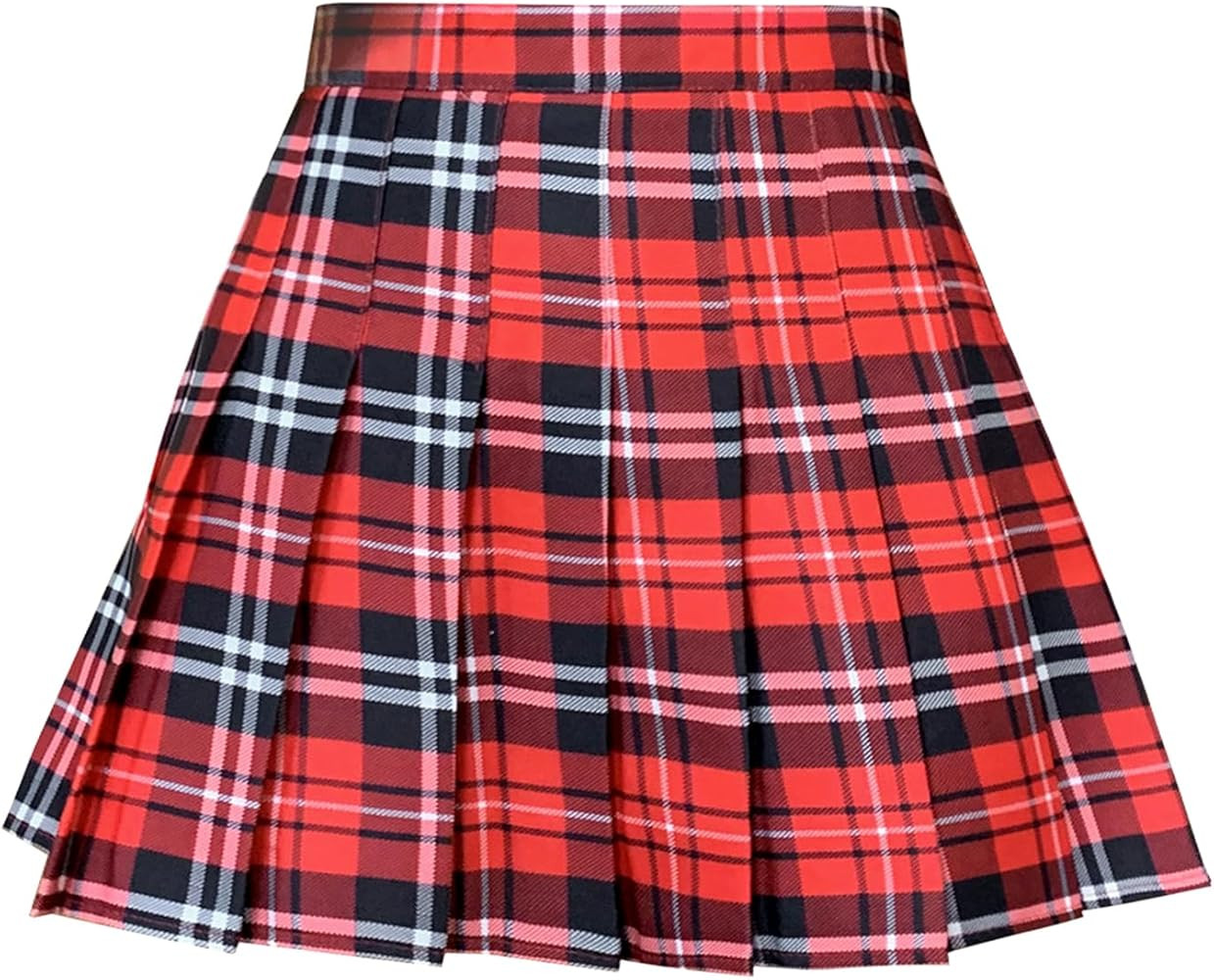 SCKTOO Womens Girl High Waisted Pleated Tennis Skirt School A-Line Skater Skirts with Lining Shor... | Amazon (US)