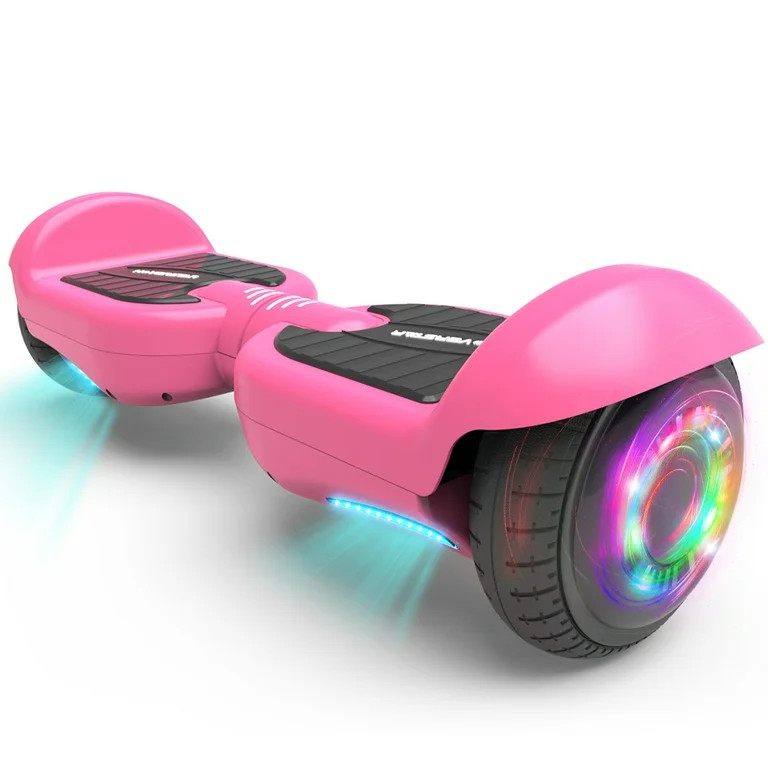 Hoverboard 6.5" Listed Two-Wheel Self Balancing Electric Scooter with LED Light Pink - Walmart.co... | Walmart (US)