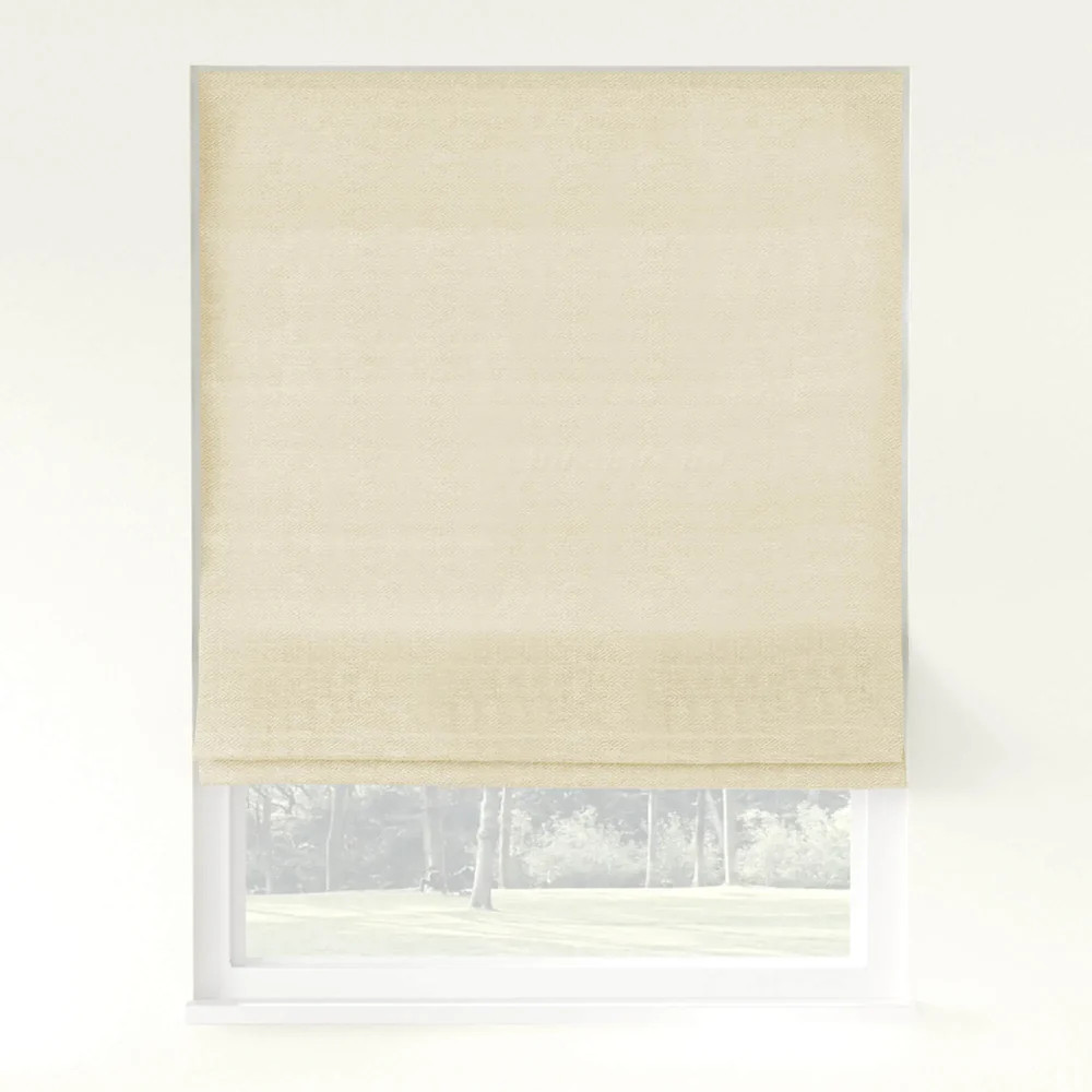 Chevron Linen Blackout Roman Shade | LuxDrape | LuxDrape