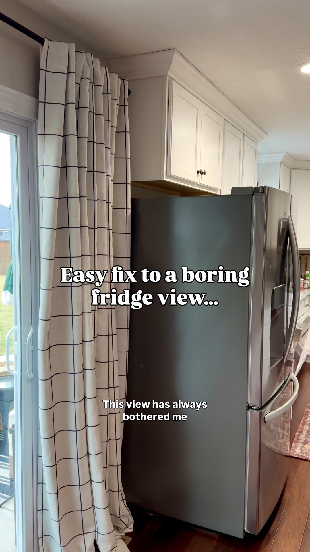 Easy DIY mini gallery wall on the side of your fridge! I used these mini frames from Amazon (come in tons of colors & styles), printed a 4 image photo collage on a 4”x6” print & added magnets. I found the adhesive isn’t strong enough so I added a dab of super glue to the magnets & they stick to the frames perfectly now! I added small vintage paintings I thrifted but I linked several on Amazon you could add too!

My produce bin is vintage but I linked a bunch of cool ones! The BEST furniture paint is Fusion Mineral Paint. I used the color Chestler here & you can use discount code popofcolorfmp on their website!

#LTKHome #LTKOver40