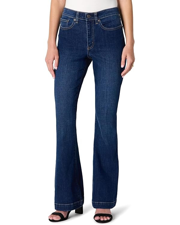 Amazon Essentials Women's High Stretch Flattering High-Rise Flare Jeans | Amazon (US)