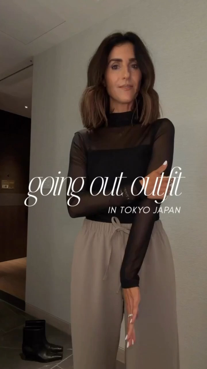 Going out outfit in Tokyo, Japan! 🇯🇵 Took my look from day to night with just a couple swaps! I’m  just shy of 5-7” wearing the size small regular pants from Aritzia XS leather jacket from Zara and small top from Amazon! 

 #LTKootd #LTKSeasonal #LTKTravel