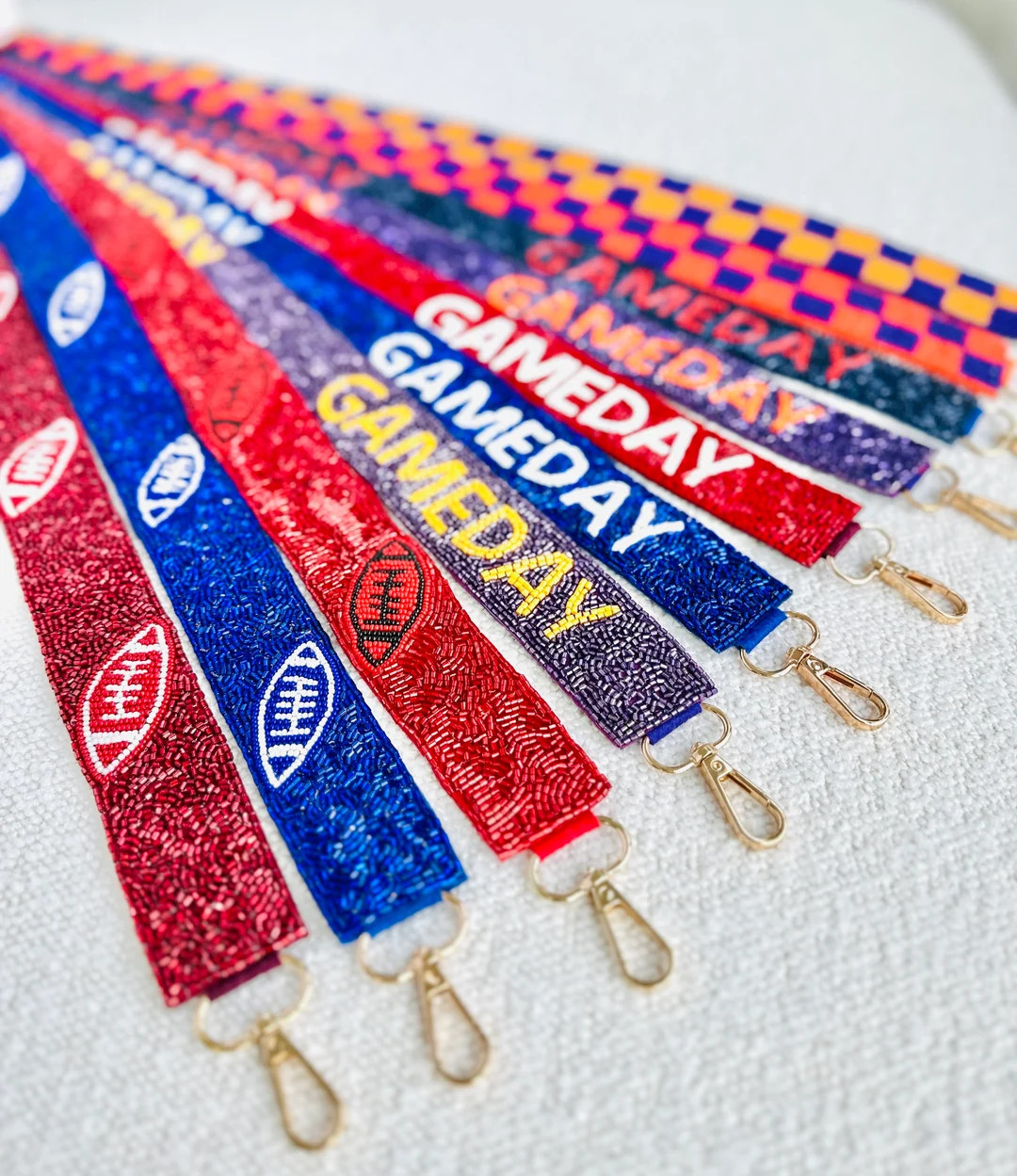 Game Day Purse Strap Beaded Bag Strap Game Day Bag Strap Game Day Beaded Strap Beaded Bag Strap C... | Etsy (US)