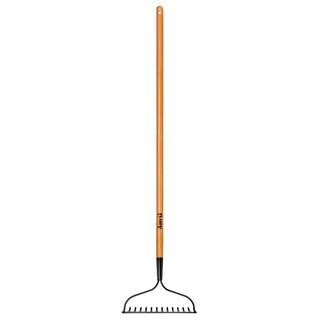 47 in. L Wood Handle 14-Tines Garden Bow Rake | The Home Depot