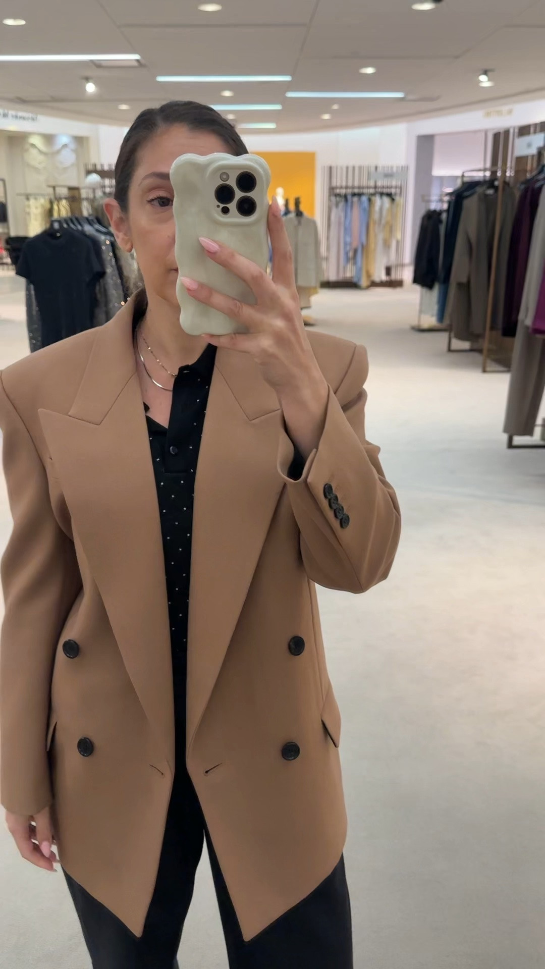 The structure of a Saint Laurent blazer is so good. I was just trying on for size but it’s really goooood. This was a 34.

#LTKSeasonal #LTKWorkwear #LTKCon
