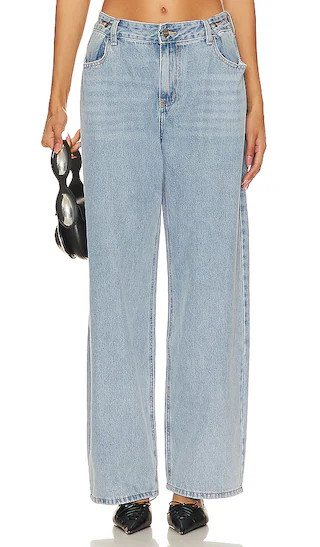 She's All That Wide Leg in Washed Blue | Revolve Clothing (Global)