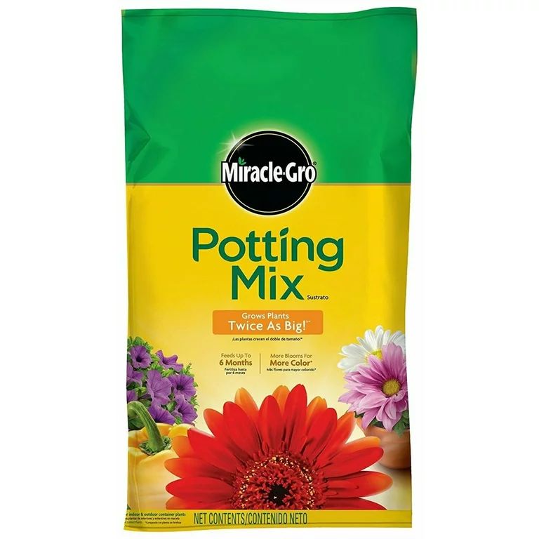 Miracle-Gro Potting Mix 1 cu. ft., For Use With Container Plants - Walmart.com | Walmart (US)